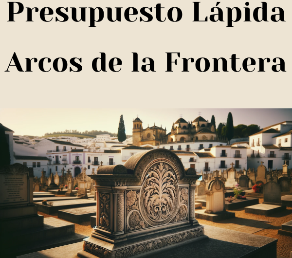 PRESUPUESTO Personalizado LÁPIDA en Arcos de la Frontera Provincia de Cádiz de Mármol o Granito