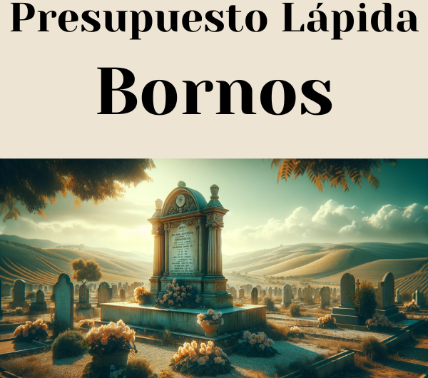 PRESUPUESTO Personalizado LÁPIDA en Bornos Provincia de Cádiz de Mármol o Granito