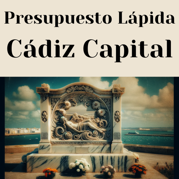 PRESUPUESTO Personalizado LÁPIDA en Cádiz Capital de Mármol o Granito