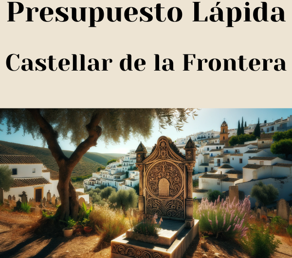 PRESUPUESTO Personalizado LÁPIDA en Castellar de la Frontera Provincia de Cádiz de Mármol o Granito