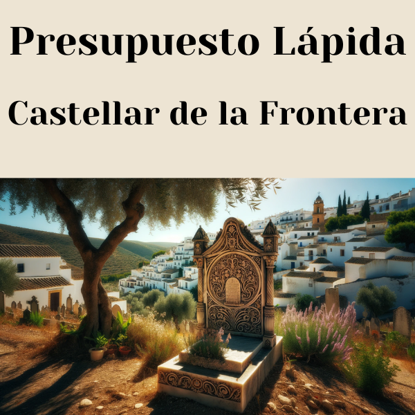 PRESUPUESTO Personalizado LÁPIDA en Castellar de la Frontera Provincia de Cádiz de Mármol o Granito