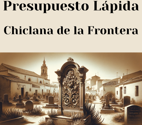 PRESUPUESTO Personalizado LÁPIDA en Chiclana de la Frontera Provincia de Cádiz de Mármol o Granito