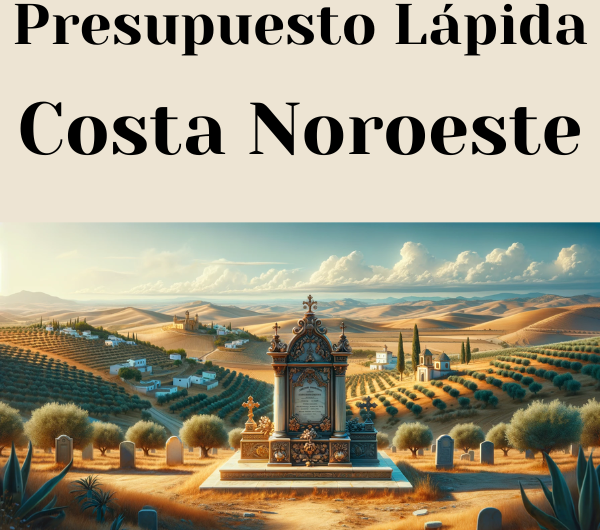 PRESUPUESTO Personalizado LÁPIDA en Comarca de la Costa Noroeste Provincia de Cádiz de Mármol o Granito