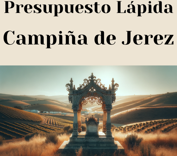 PRESUPUESTO Personalizado LÁPIDA en Comarca de la Campiña de Jerez Provincia de Cádiz de Mármol o Granito