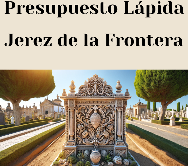 PRESUPUESTO Personalizado LÁPIDA en Jerez de la Frontera Provincia de Cádiz de Mármol o Granito