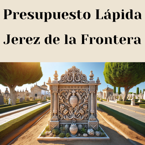 PRESUPUESTO Personalizado LÁPIDA en Jerez de la Frontera Provincia de Cádiz de Mármol o Granito