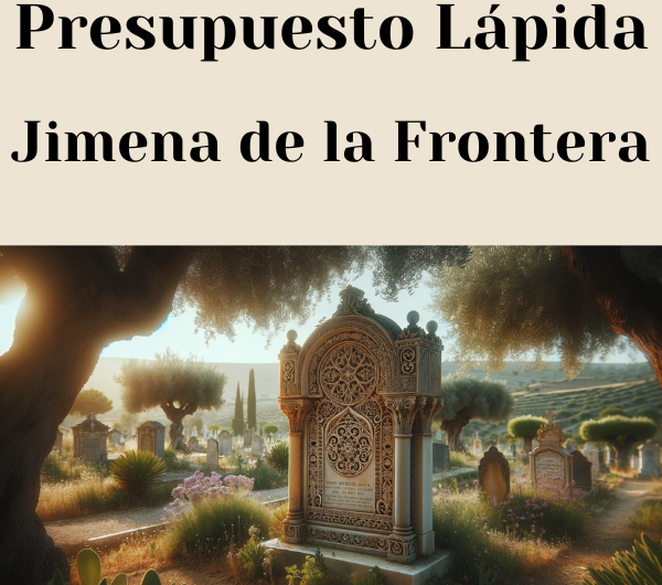 PRESUPUESTO Personalizado LÁPIDA en Jimena de la Frontera Provincia de Cádiz de Mármol o Granito