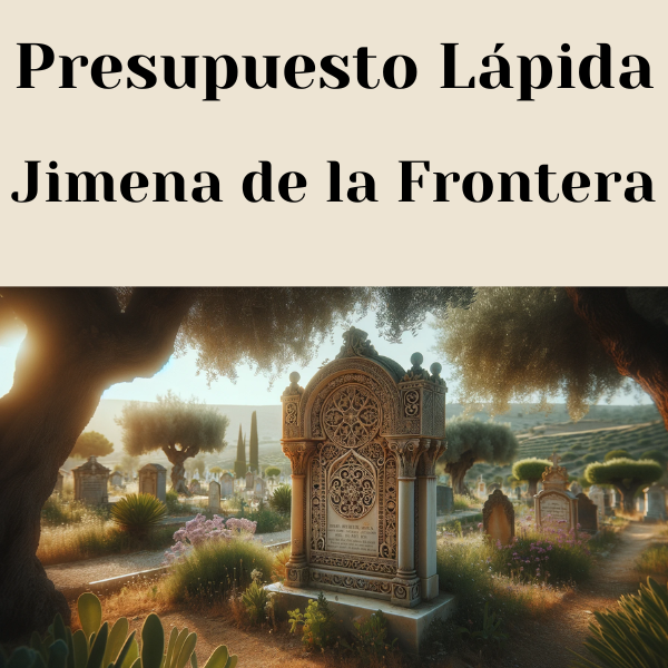 PRESUPUESTO Personalizado LÁPIDA en Jimena de la Frontera Provincia de Cádiz de Mármol o Granito