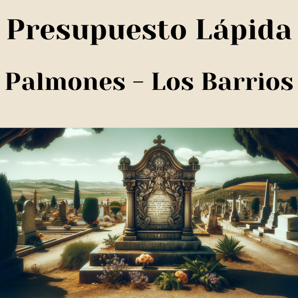 PRESUPUESTO Personalizado LÁPIDA en Palmones Provincia de Cádiz de Mármol o Granito