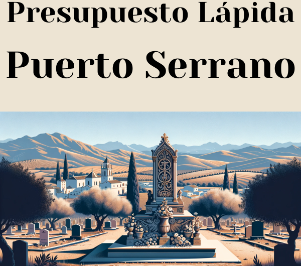 PRESUPUESTO Personalizado LÁPIDA en Puerto Serrano Provincia de Cádiz de Mármol o Granito