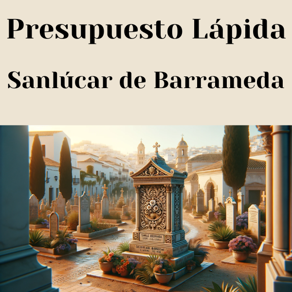 PRESUPUESTO Personalizado LÁPIDA en Sanlúcar de Barrameda Provincia de Cádiz de Mármol o Granito