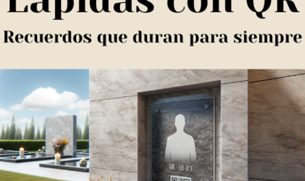 Una vista de cerca de una lápida conmemorativa humana colocada en un nicho de pared. La lápida es sencilla y elegante, con un código QR claro y una foto de la persona grabada en él. La pared es de piedra o mármol, aportando un toque digno y respetuoso. El área circundante está bien mantenida, con flores y velas colocadas cerca, creando una atmósfera serena y pacífica. Al fondo se ve el cielo azul con algunas nubes esponjosas. https://www.lapidascadiz.com/